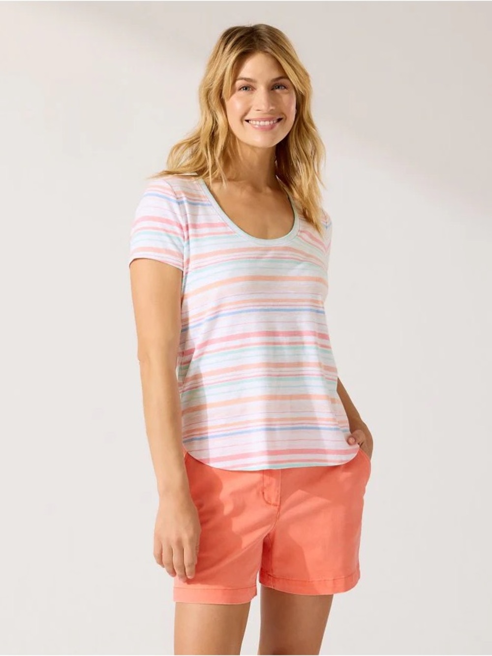 Tommy Bahama Women’s Ashby Isles T-shirt Curved Hem NEW Size Medium
